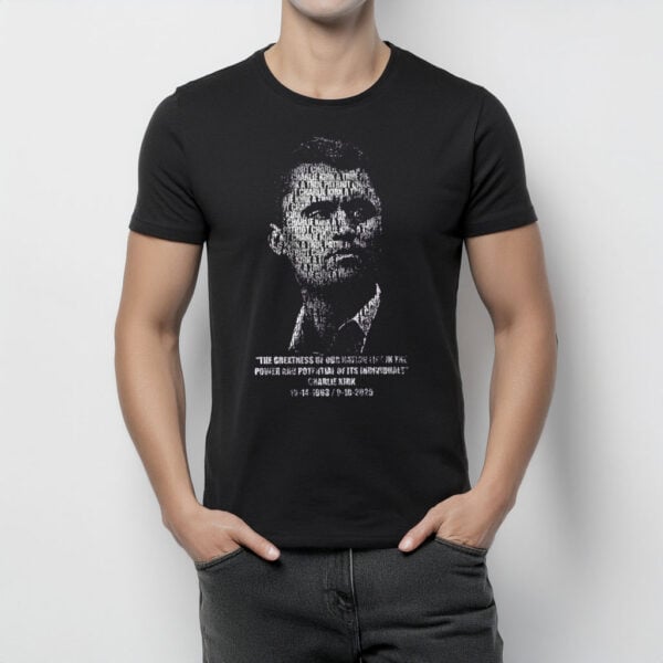 Charlie Kirk A True Patriot Memorial Shirt – Tribute Typography Graphic Tee