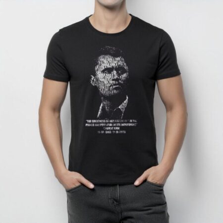 Charlie Kirk A True Patriot Memorial Shirt – Tribute Typography Graphic Tee