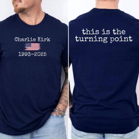 Charlie Kirk Turning Point T-Shirt – Justice for Charlie