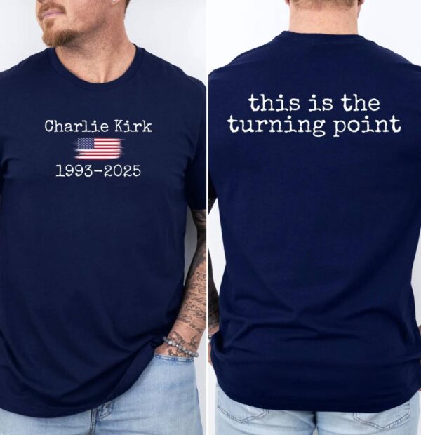 Charlie Kirk Turning Point T-Shirt – Justice for Charlie