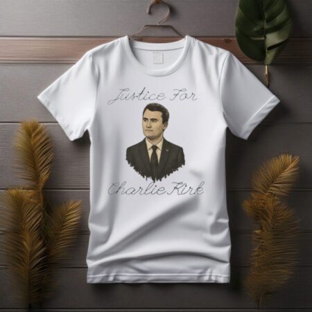 Justice for Charlie Kirk portrait shirt
